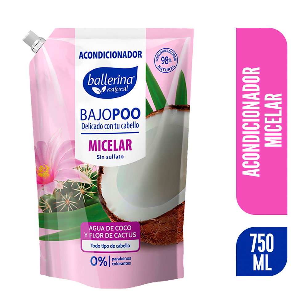 Acond Ballerina Micelar Bajopoo Dp 750 Ml