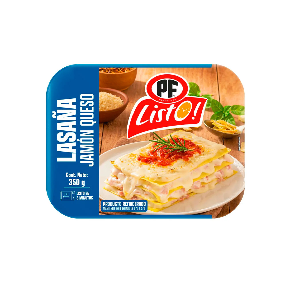 Lasana Pf Jamón Queso Refri 8 X350G