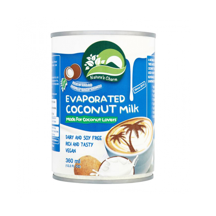Leche Evap De Coco Natures Charm 360 Ml