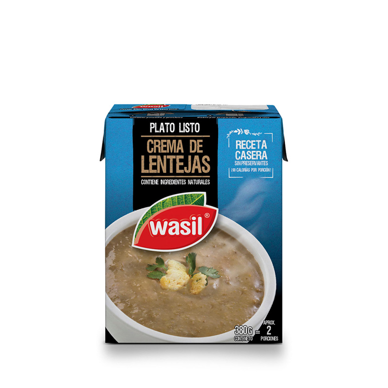 Crema Wasil Lentejas 380 grs