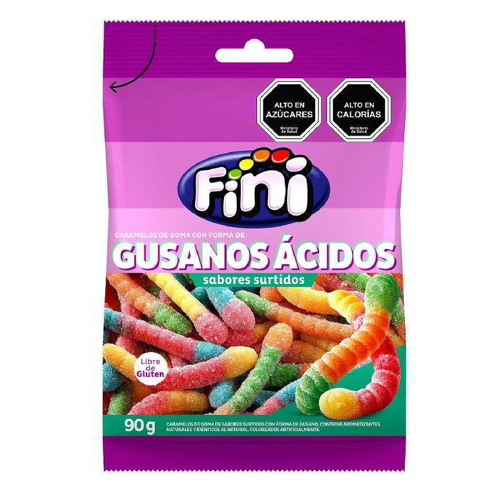 Gomita Finni Gusano Acido 90Grs