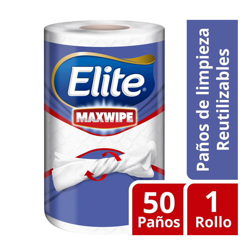 Toalla Elite Maxwipe  Reutilizable Rll 50Paños