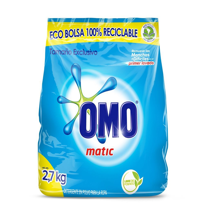 Omo Matic Polvo Bolsa 2.7 kg