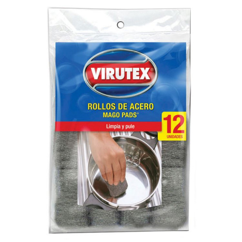 Mago Pads Sin Jabón Virutex Bolsa 12 und