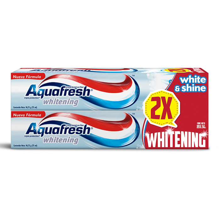 Aquafresh White Shine 2x193.5 gr