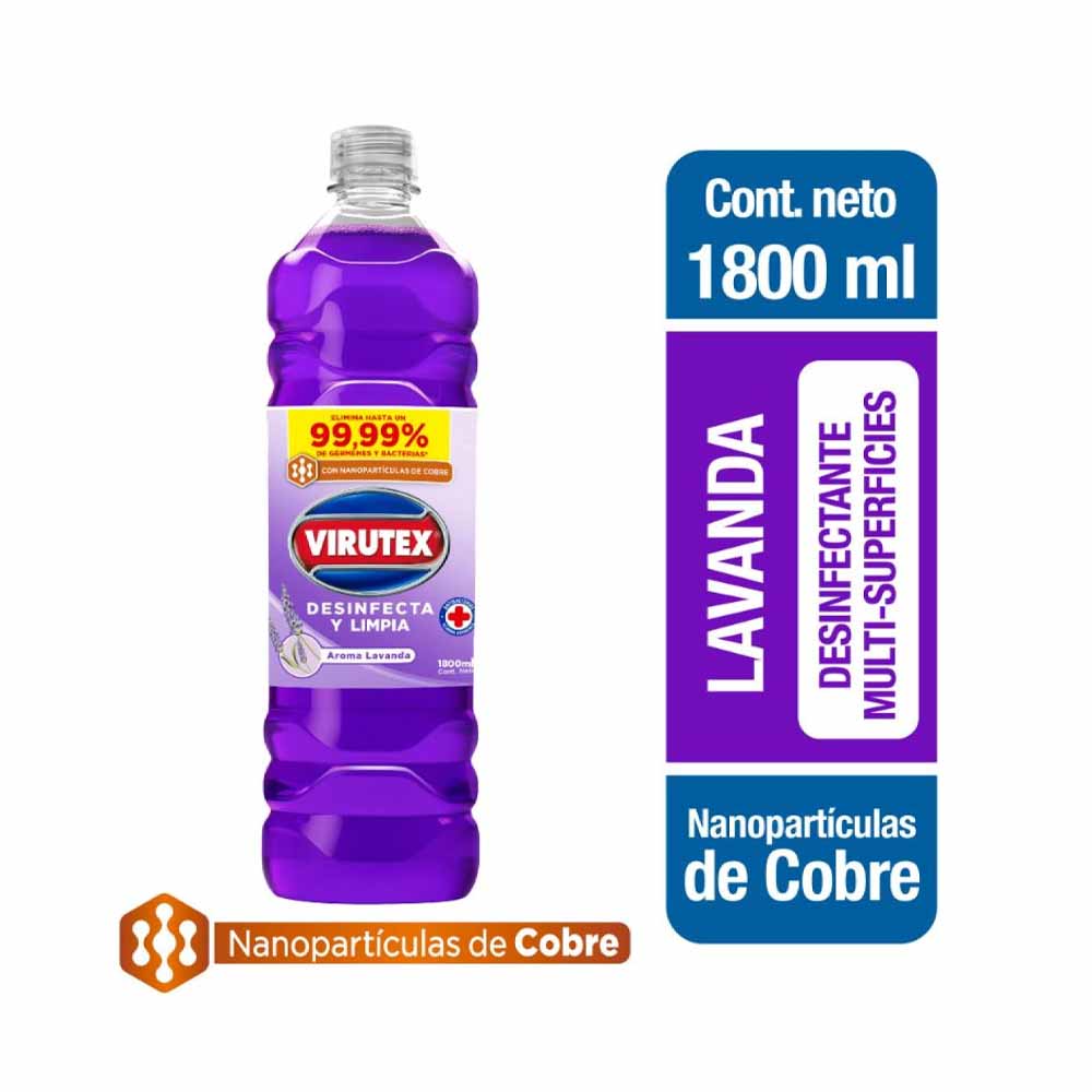 Limpiador Desinfectante Superficies Lavanda 1800 Virutex