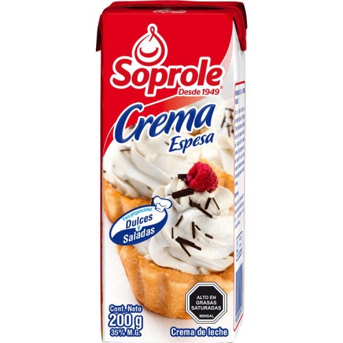 Crema Soprole Espesa 200 Gr