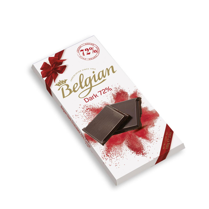 Chocolate Belgian Dark 72% 100 Grs