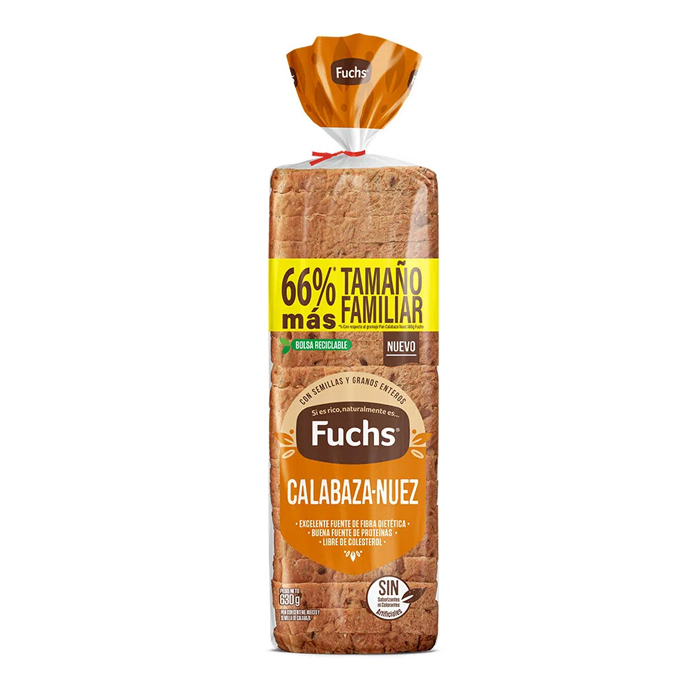 Pan Fuchs Calabaza Nuez 630 grs