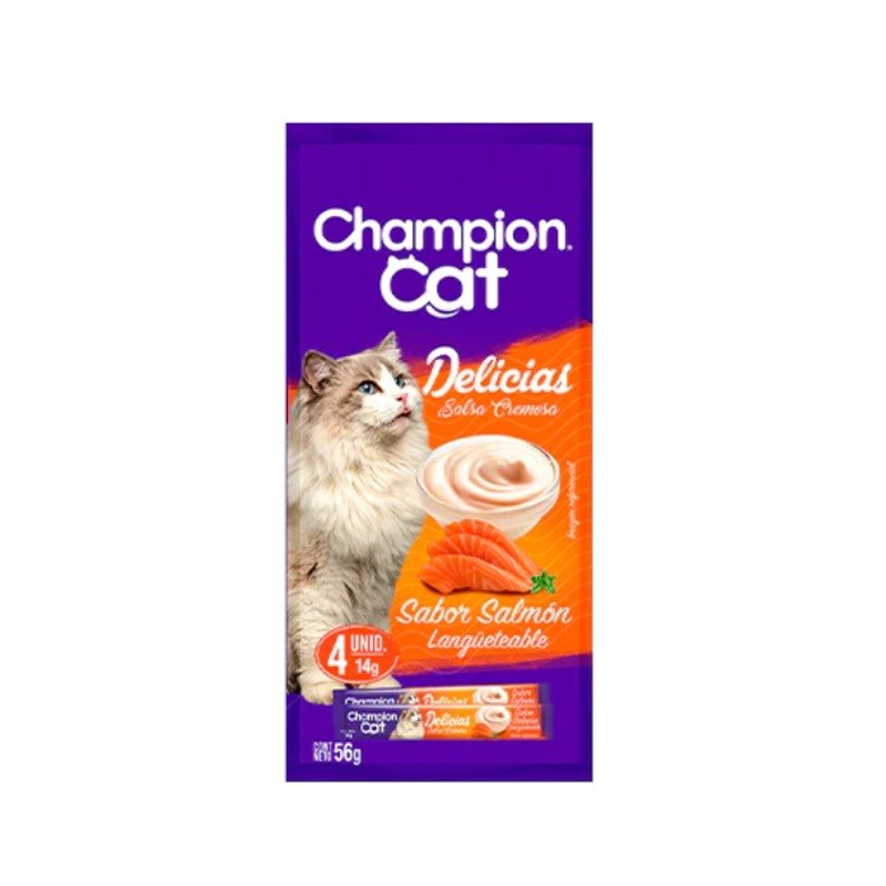 Delicias Champion  Cat Salmón 56 gr