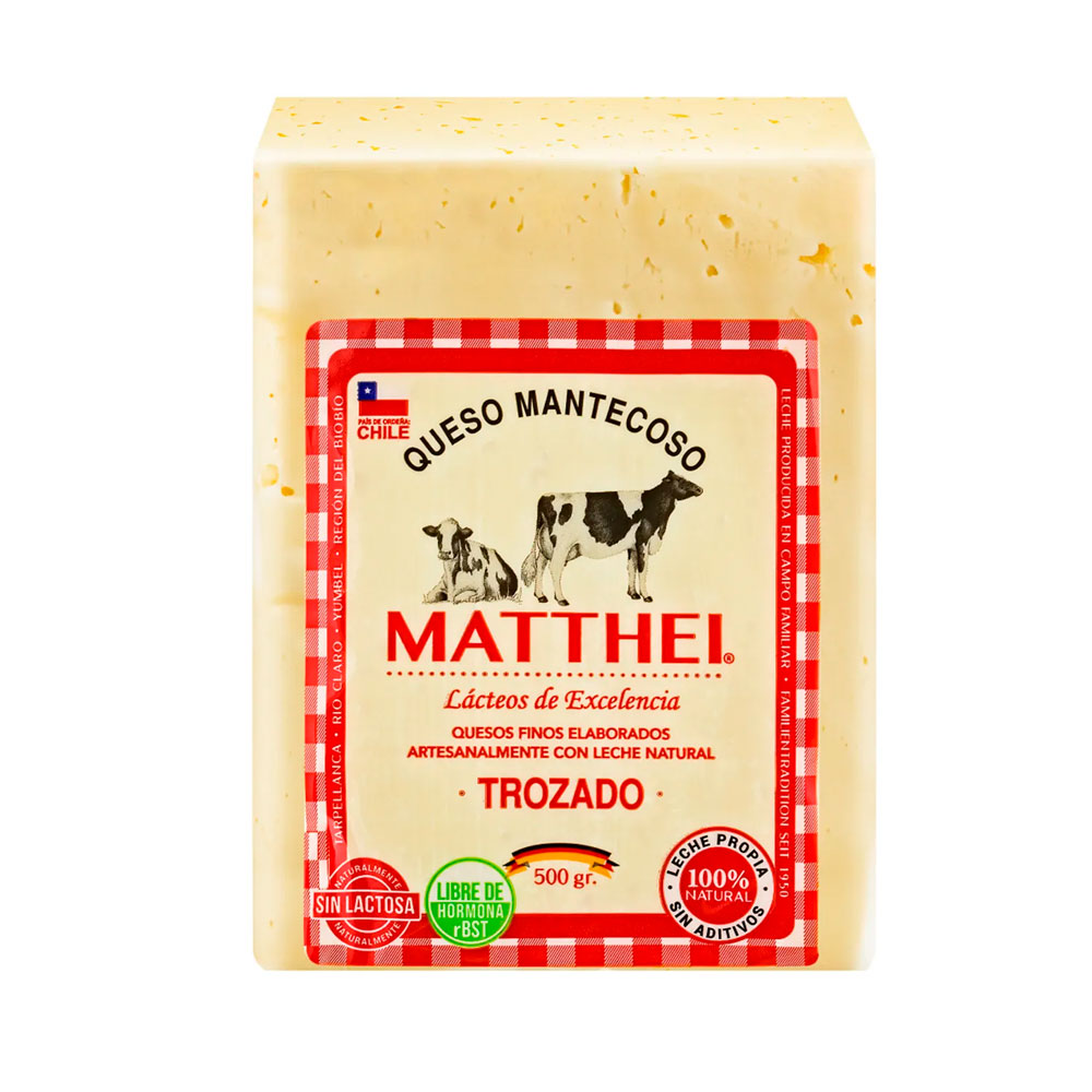 Queso Mantecoso Matthei Trozo 500 Gr