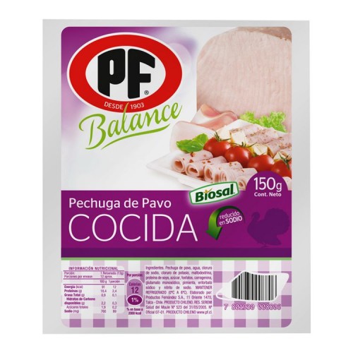 Pechuga De Pavo Cocida Pf 150 Gr