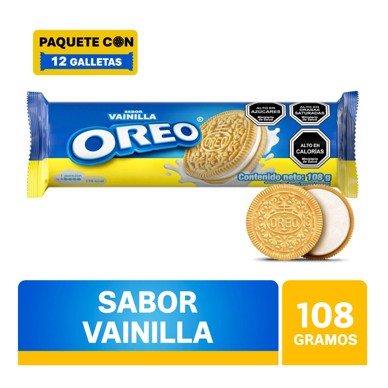 Galleta Oreo Rollo Golden 108 Grs