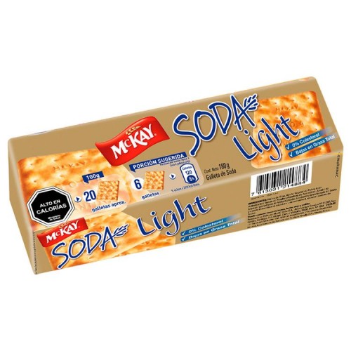Galleta Mckay Soda Familiar  Light 180 gr