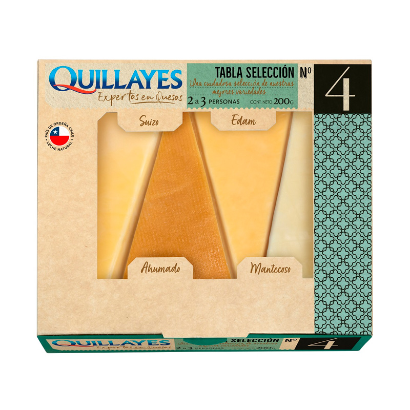 Tabla Quesos Selección Quillayes N°4 200 Grs
