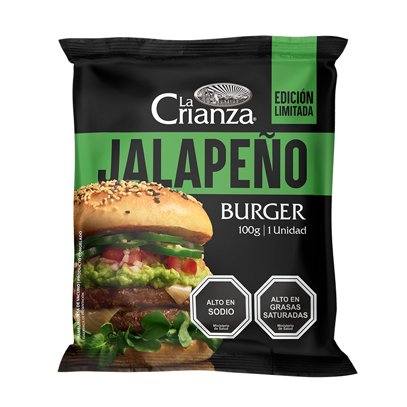 Hamburguesa La Crianza Jalapeño 100 Grs