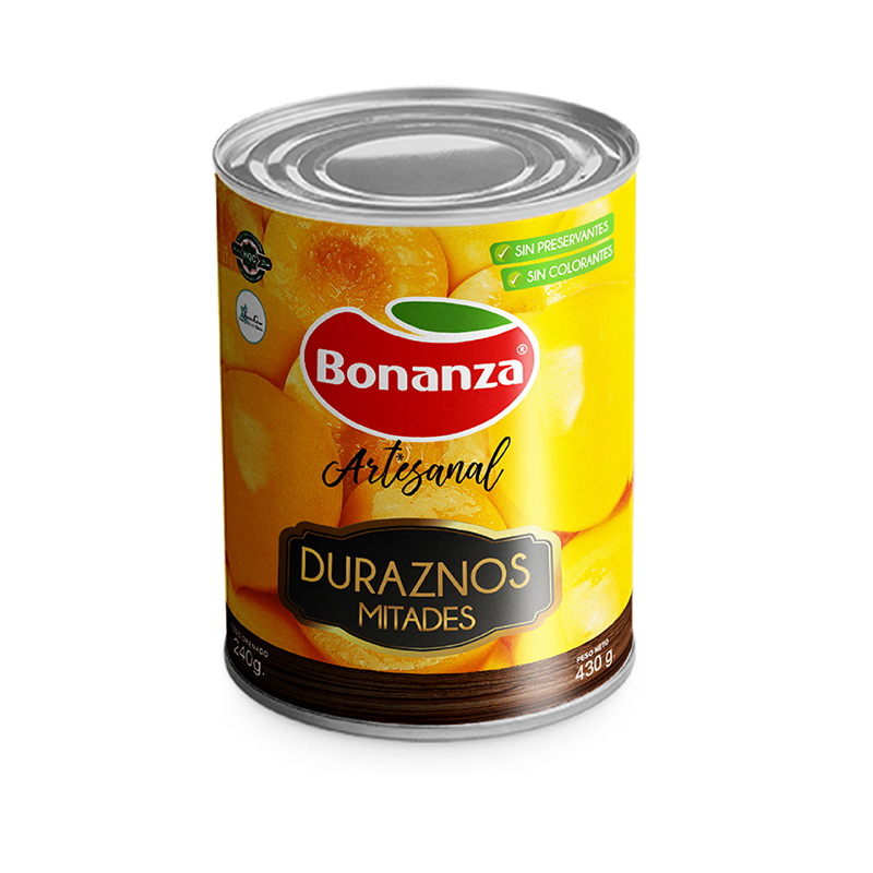 Duraznos Bonanza Mitades 425 gr (235 Gr drenado)