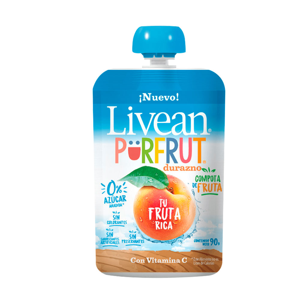 Purfrut Livean Durazno 90 gr