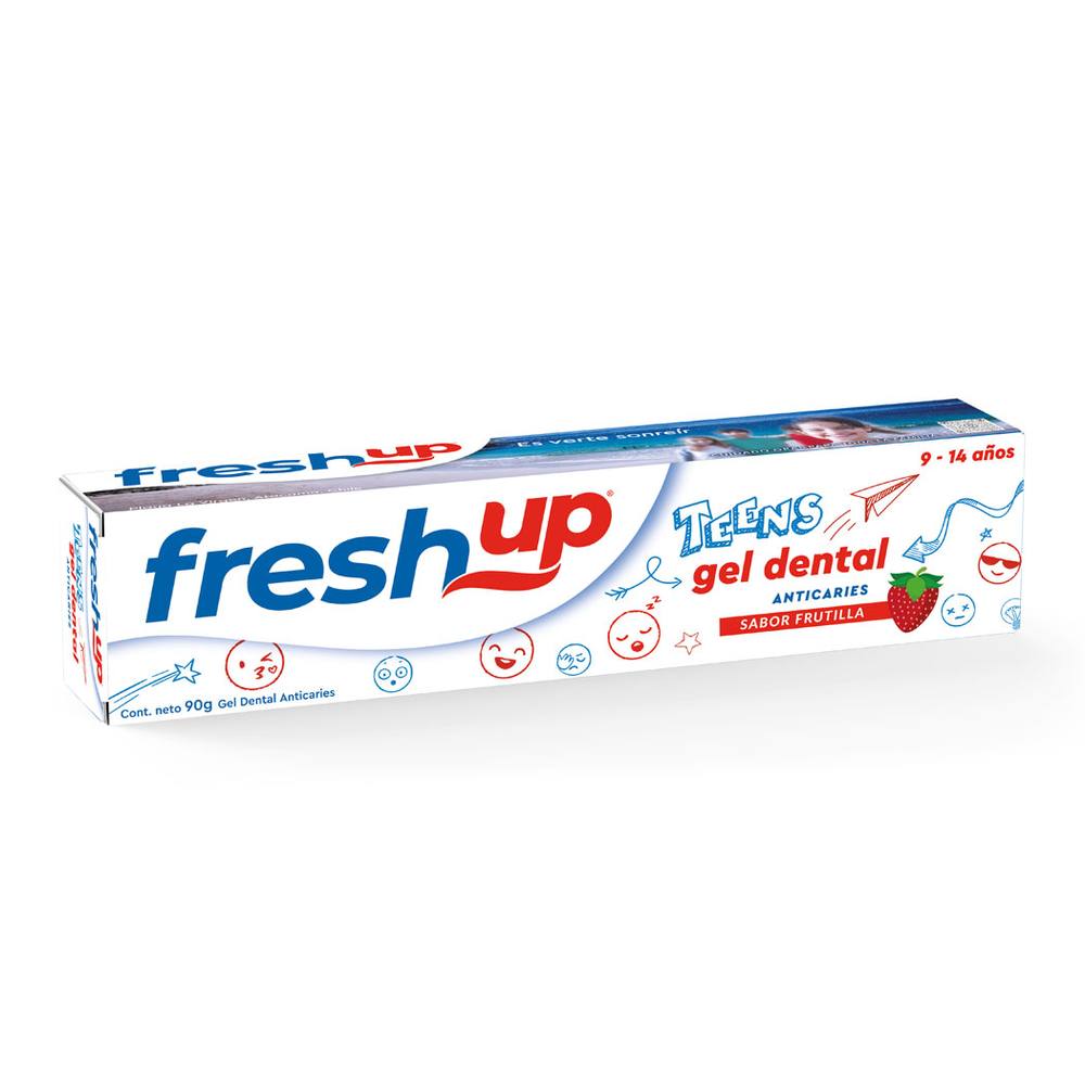 Gel Dental Sabor Frutilla Fresh Up Teens 90 Grs