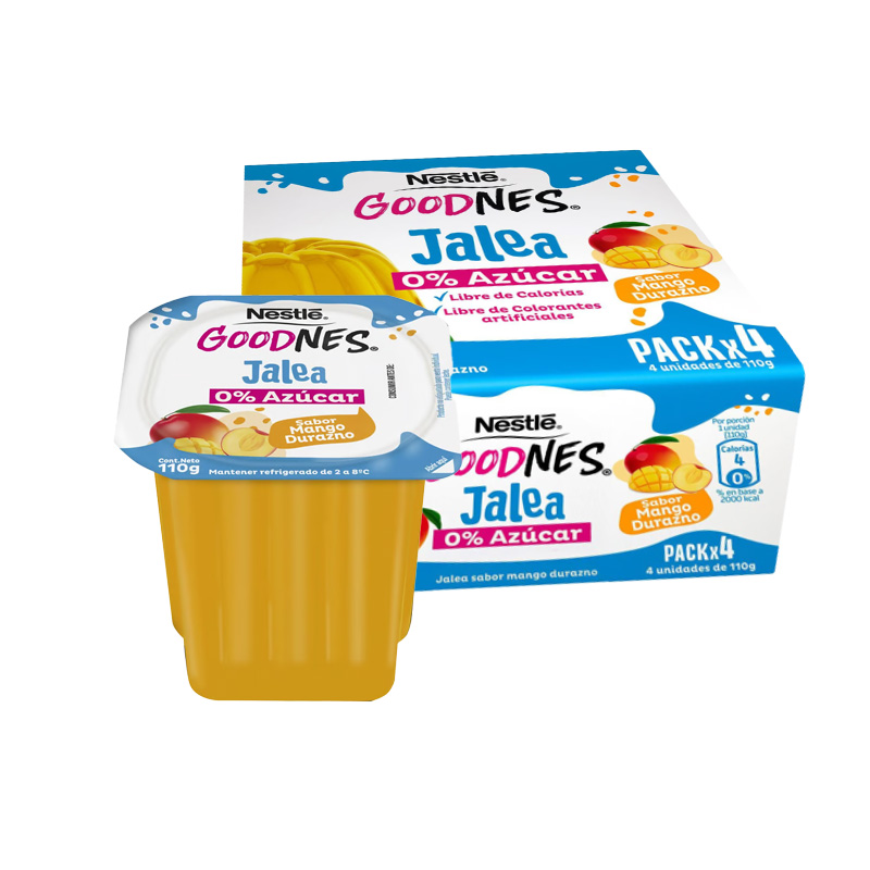Pack Jalea Goodnes Mango Durazno 4x110 Gr