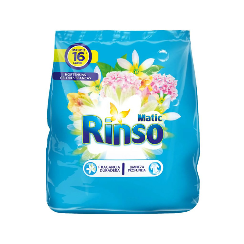 Rinso Polvo Hortencias y Flores blancas 800 gr