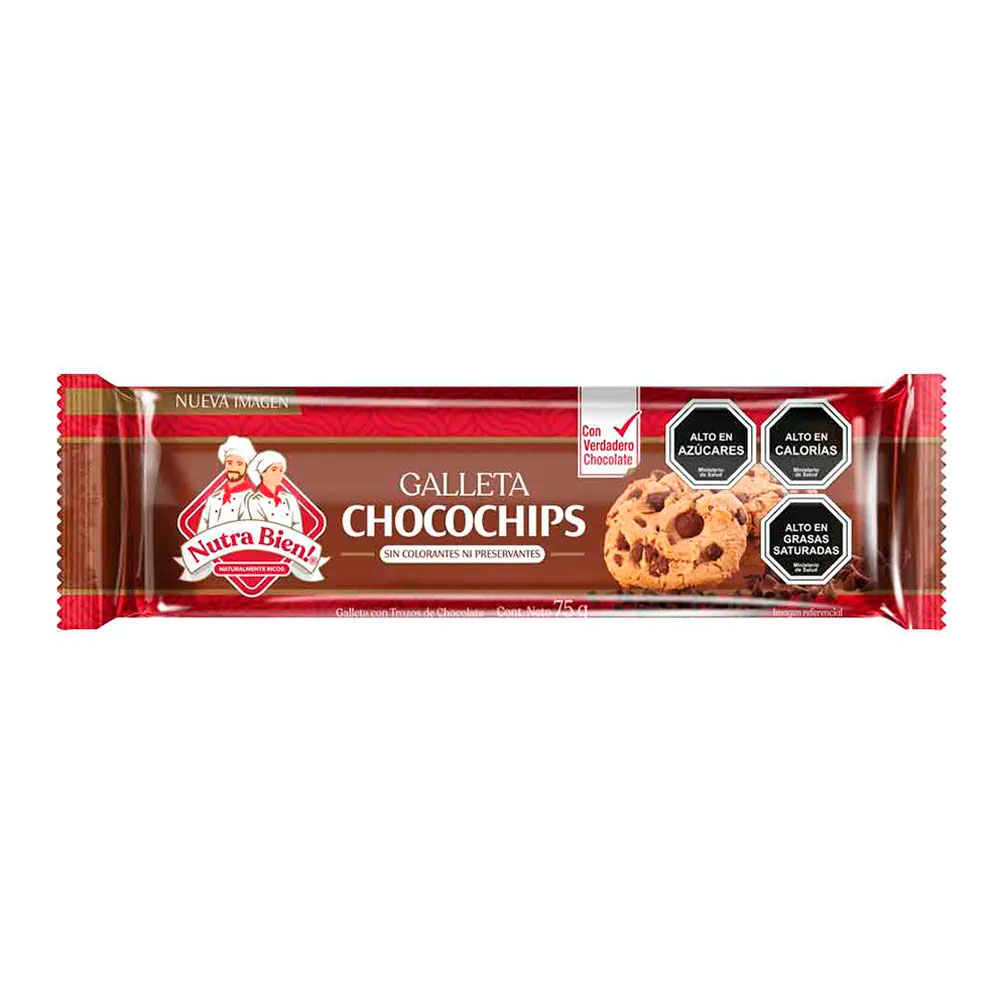 Galleta Chocochip 1P 75G Nutra Bien