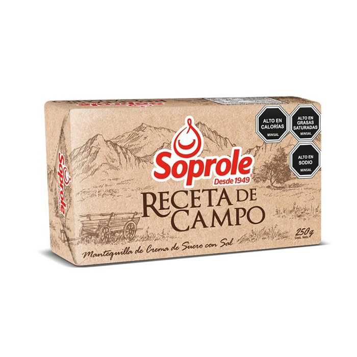 Mantequilla Arte Soprole  C/Sal 250 Gr