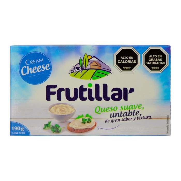 Queso Cream Cheese Frutillar 190 Gr