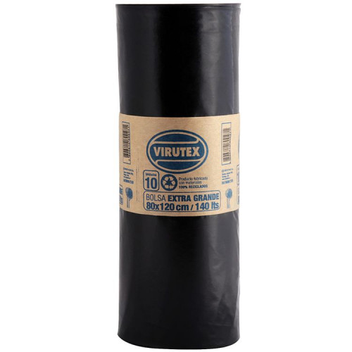 Bolsa Basura Bio Rollo 80x120 cms. Virutex  rollo 10 und