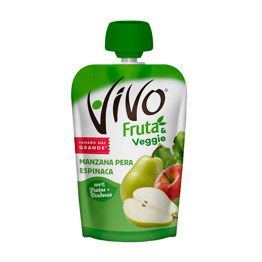 Mifrut Vivo Veggi Manzana Pera Espinaca 120 gr