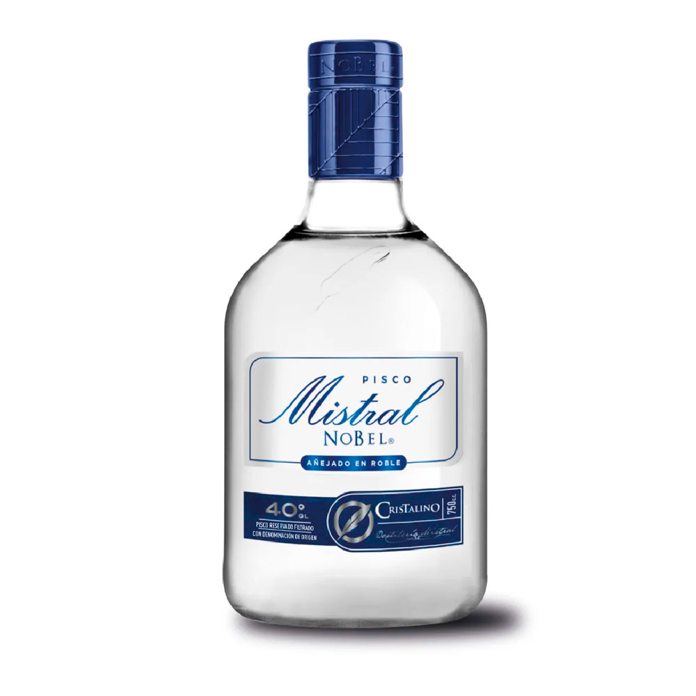 Pisco Mistral Nobel Cristalino 40° 750 cc