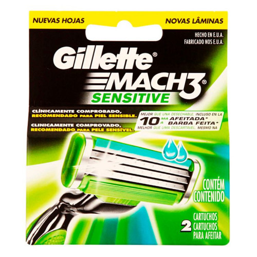 Respuesto Mach3 Sensitive Gillete 2Und 