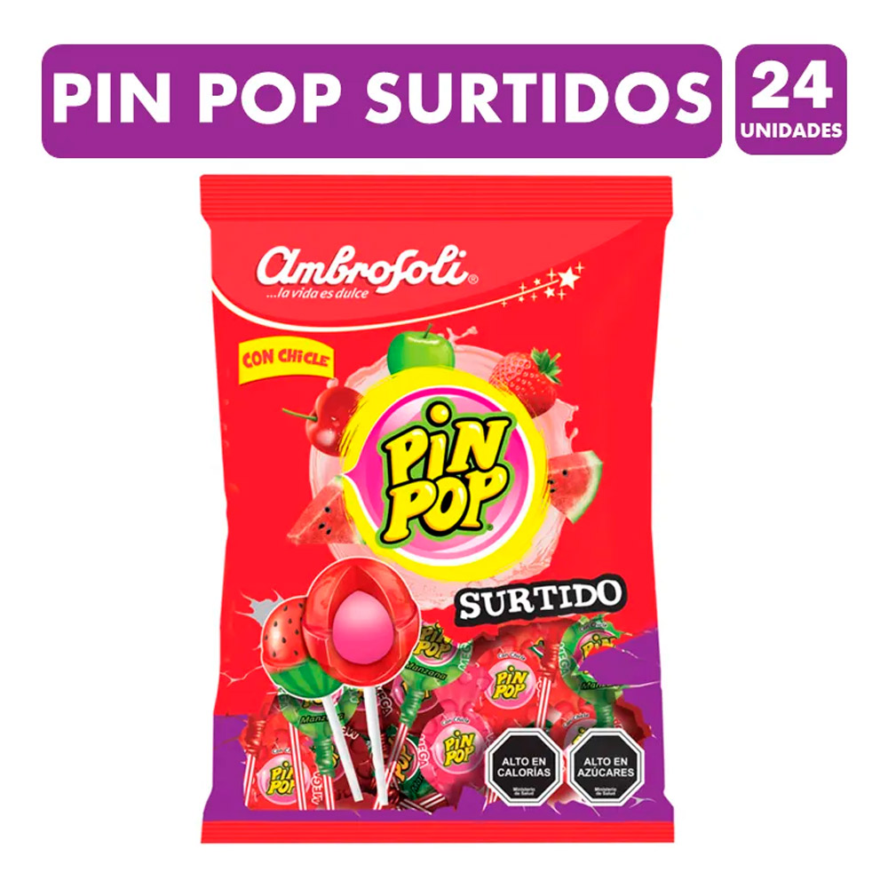 Pin Pop Surtido 24 Un