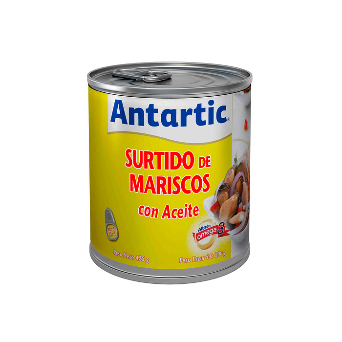 Surtido Antartic Mariscos Aceite 425 gr (200Gr Drenado)