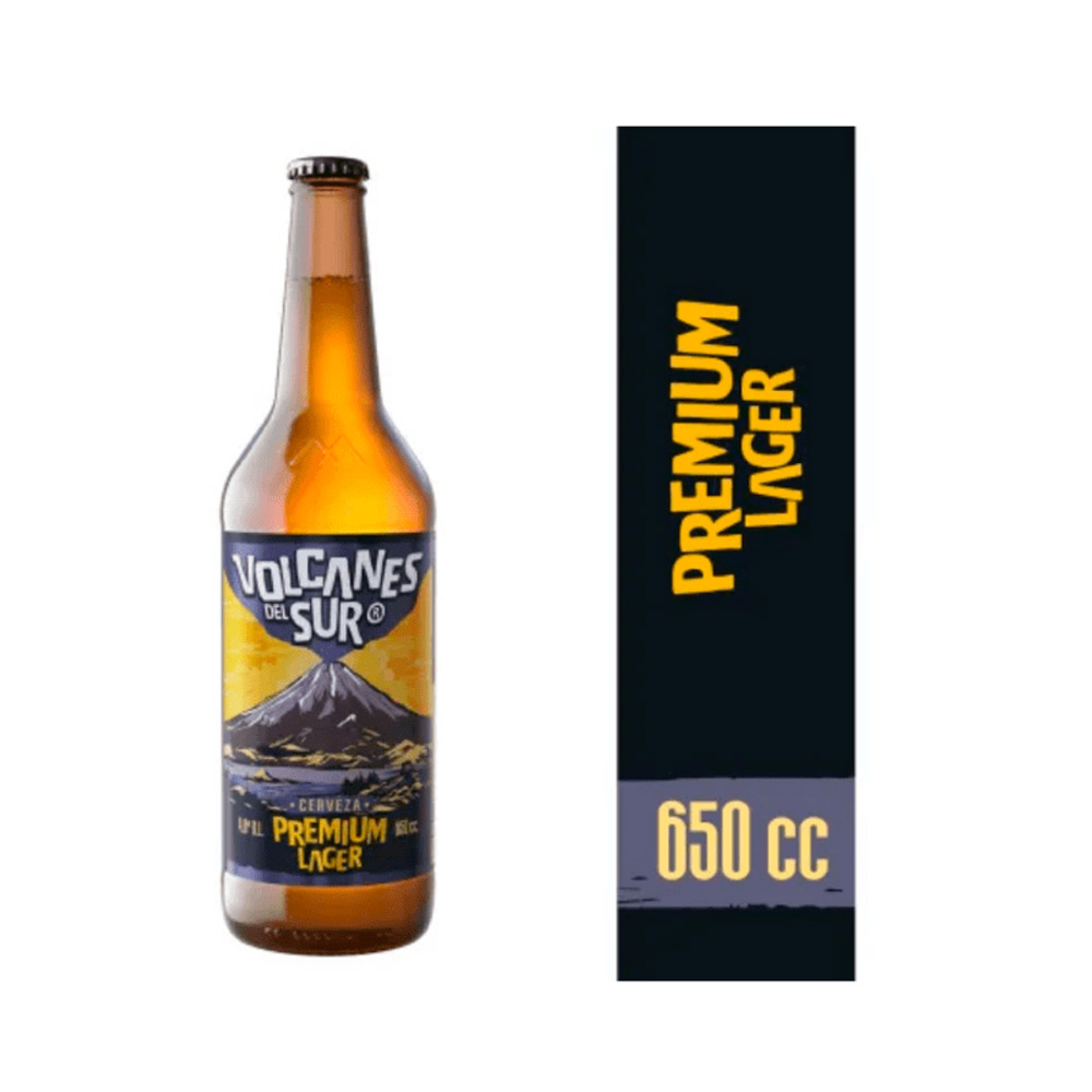 Cerveza Volcanes Lager Bot 4.6° 650 cc