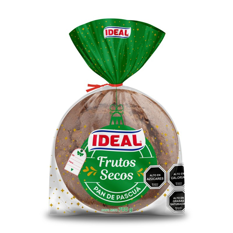 Pan de Pascua Ideal Frutos Secos 700 Grs