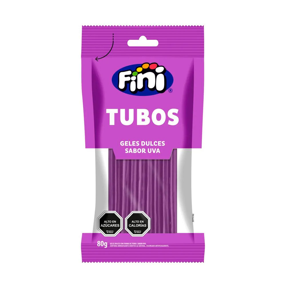 Gomita Fini Tubos Uva Dulce 80 Gr