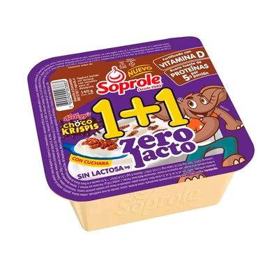 Yog 1+1 Zerolacto Chocokispis 140 Gr
