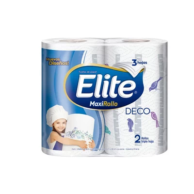 Toalla Elite Deco Mega 2 rollos 20 mts