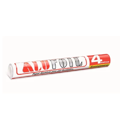 Rollo Aluminio Alufoil Económico 50 X 4 mts