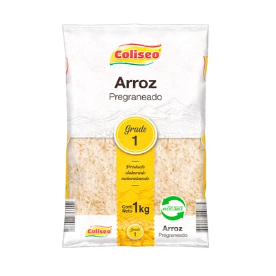 Arroz Coliseo Pregraneado 1 Kilo