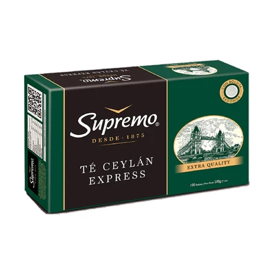 Té Supremo Ceylán Express 100 Bls