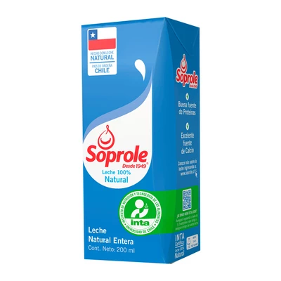 Leche Soprole Entera 200 Ml