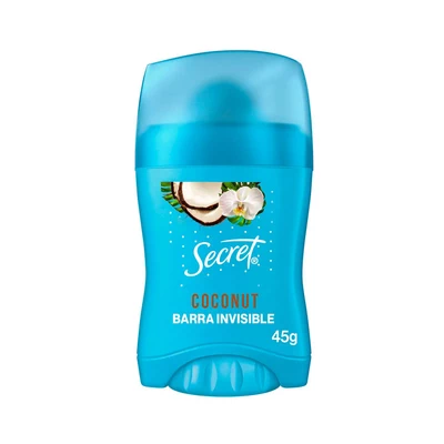 Desodorante Secret Barra Antitranspirante Coconut 45 Grs