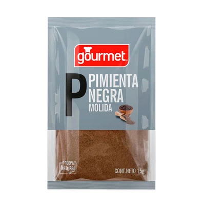 Pimienta Gourmet Negra Molida 15 gr