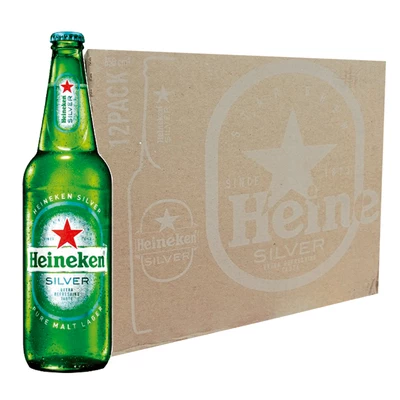Pack 12 Cerveza Heineken Silver Botella 650 ml
