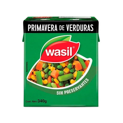 Ensalada Verduras Wasil 340 Grs (190 Grs Drenado)