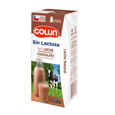 Leche Colun Chocolate Sin Lactosa 200 cc
