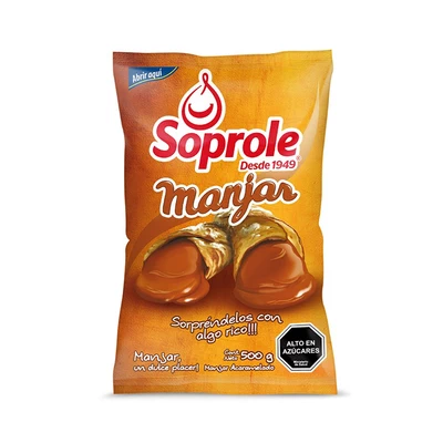 Manjar Soprole Bolsa 500 Gr