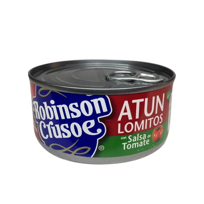 Atún Robinson Crusoe Lomo Salsa de tomate 160 Gr (104Gr Drenado)